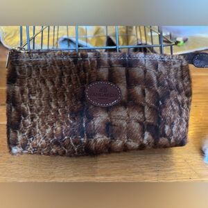 Brown Fur Clutch Bag
